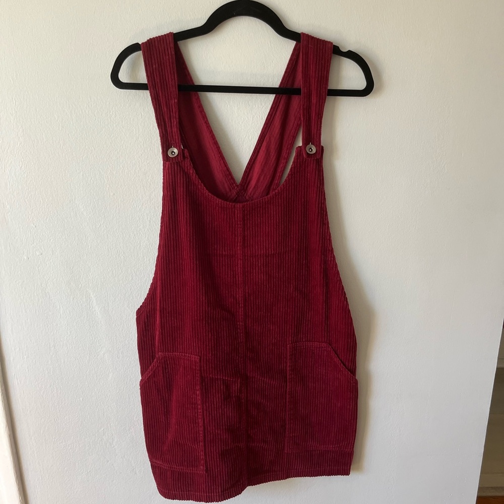 Lulu “others follow” Maroon Corduroy dress, size large